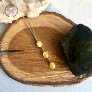 Yellow Opal Pendant Necklace